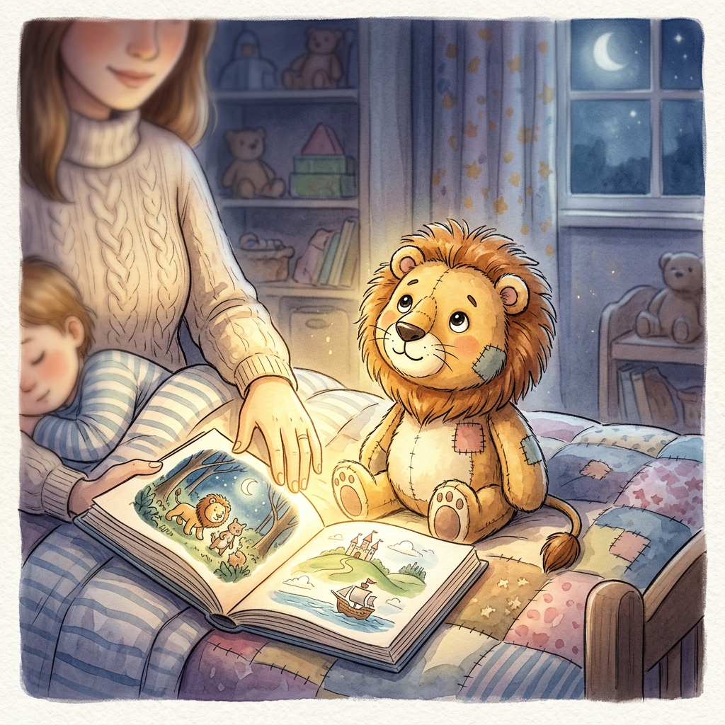 Generic Keel Toys toy-inspired bedtime story illustration