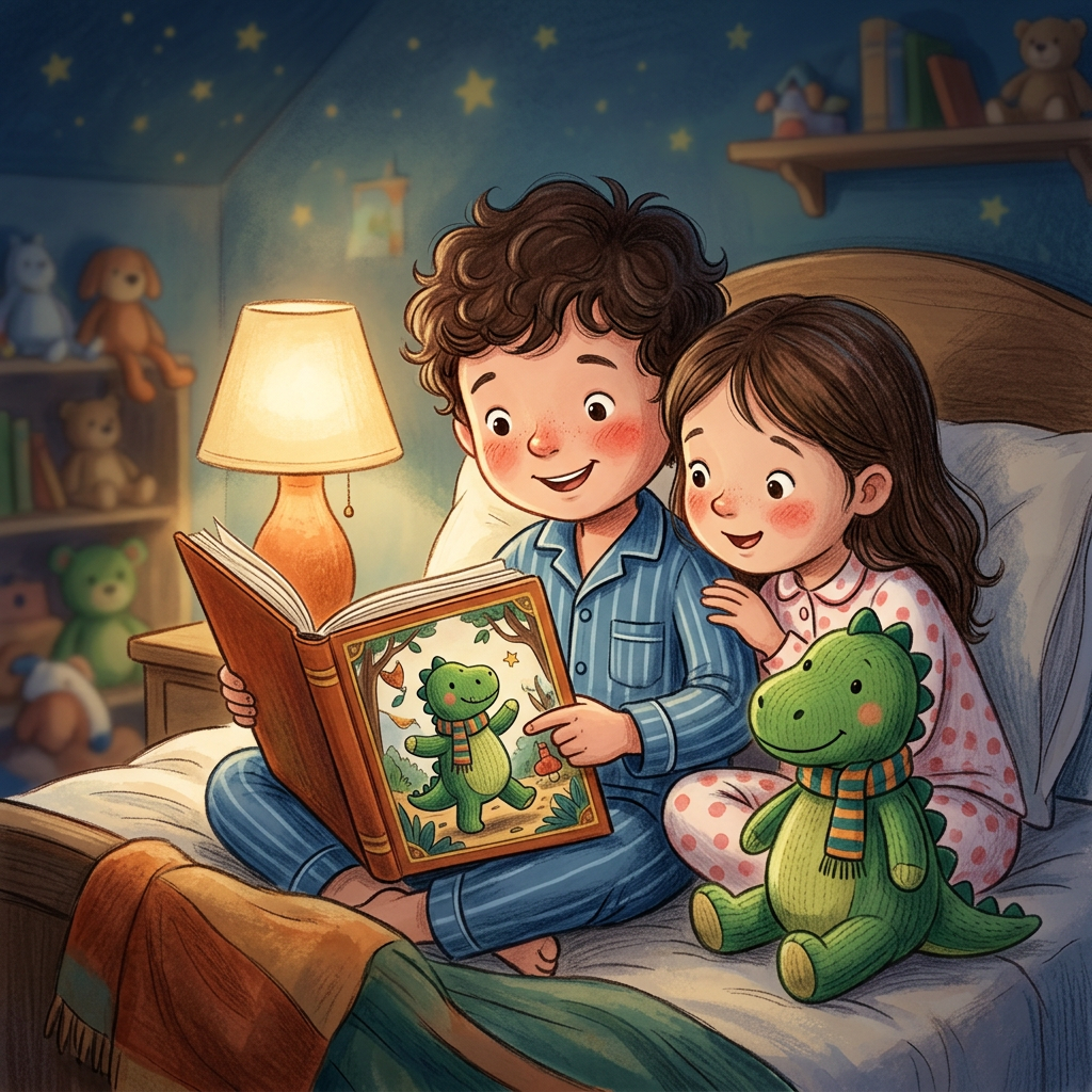 Side-by-side style illustration comparing toy-focused and generic bedtime tools