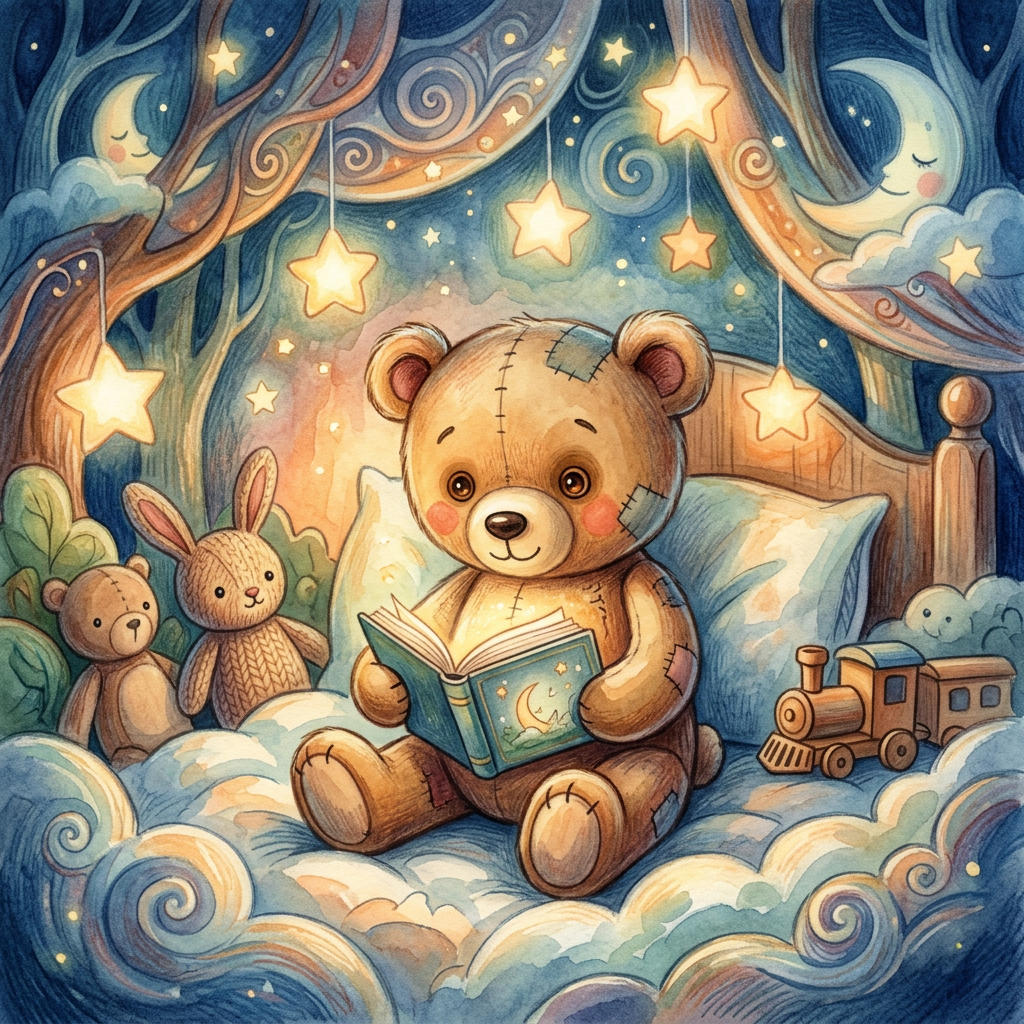 Side-by-side style illustration comparing toy-focused and generic bedtime tools