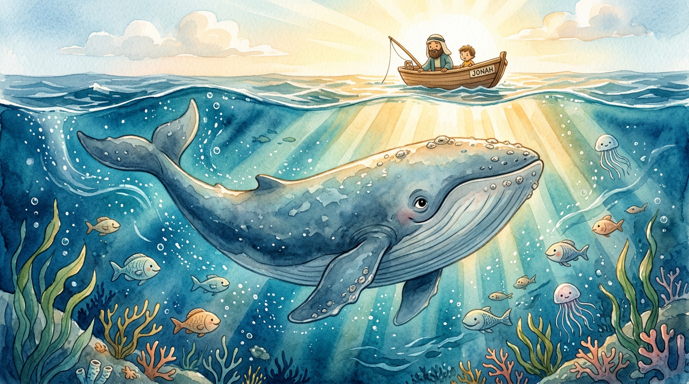 Jonah and the Whale cover illustration